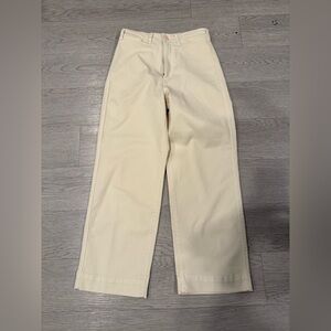 Marine Layer Off-White Wide Leg Pants